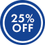 25% Off