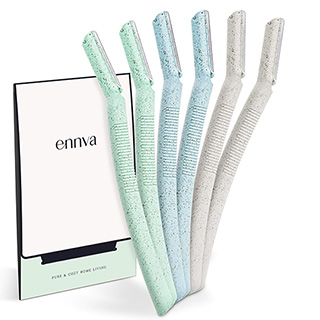 Ennva Disposable Eyebrow and Dermaplane Razor Pack of 6