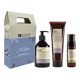 2024 Insight Xmas TRio Box - Blonde Styling contains Shampoo, Mask and Mousse