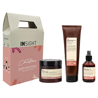 2024 Insight Xmas Trio Box - Elasti-Curl for Curly Hair contains Shampoo, Mask and Hairspray