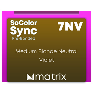 New Color Sync Pre-Bonded 7NV Medium Blonde Neutral Violet 90ml