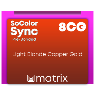 Matrix ColorSync Pre Bonded 8CG - Light Blonde Copper Gold 90ml