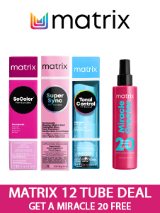 2025 Buy Any 12 Tubes of Matrix Colour and Get A Miracle Creator Leave in Treatments Spray 190ml Foc