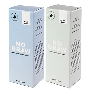 No Grow Duo Pack - Male Body Hair Remover and Soothing Aftercare Gel