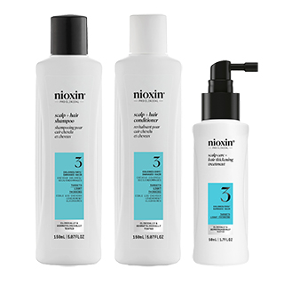 Nioxin 3 Step System Kit 3 For Coloured Hair with Light Thinning