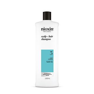 Nioxin Shampoo System 3 1000ml for Coloured Hair with Light Thinning