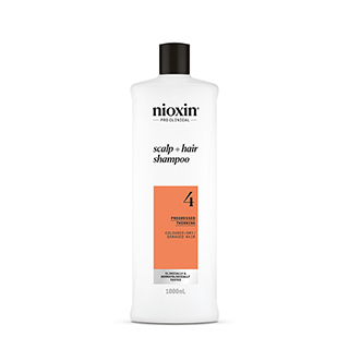 Nioxin Shampoo System 4 1000ml for Coloured Hair with Progressed Thinning