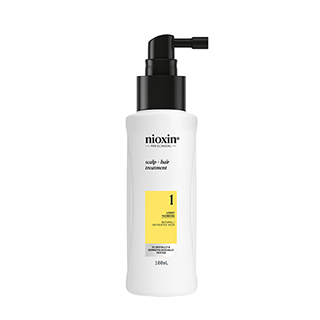 Nioxin System 1  Leave In Scalp and Hair Treatment 100ml for Natural Hair with Light Thinning