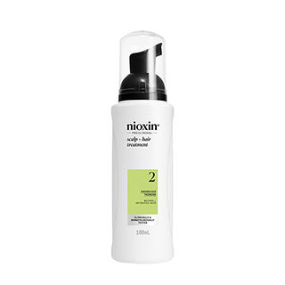 Nioxin System 2 Leave In Scalp and Hair Treatment 100ml for Natural Hair with Progressed Thinning