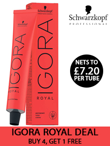 2025 Igora Royal Colour Deal Buy 4 Get 1 Foc - Nets to £7.20 Per Tube